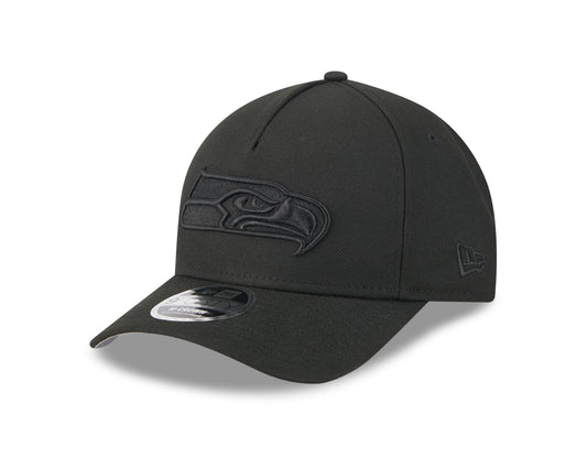 NFL Hat 940 Snapback A-Frame M-Crown Tonal Black Seahawks