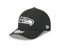 NFL Hat 940 Snapback A-Frame M-Crown Black and White Seahawks