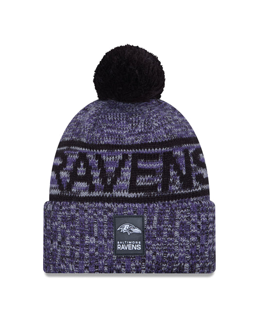 NFL Knit Hat Sideline 2025 Color Wave Ravens