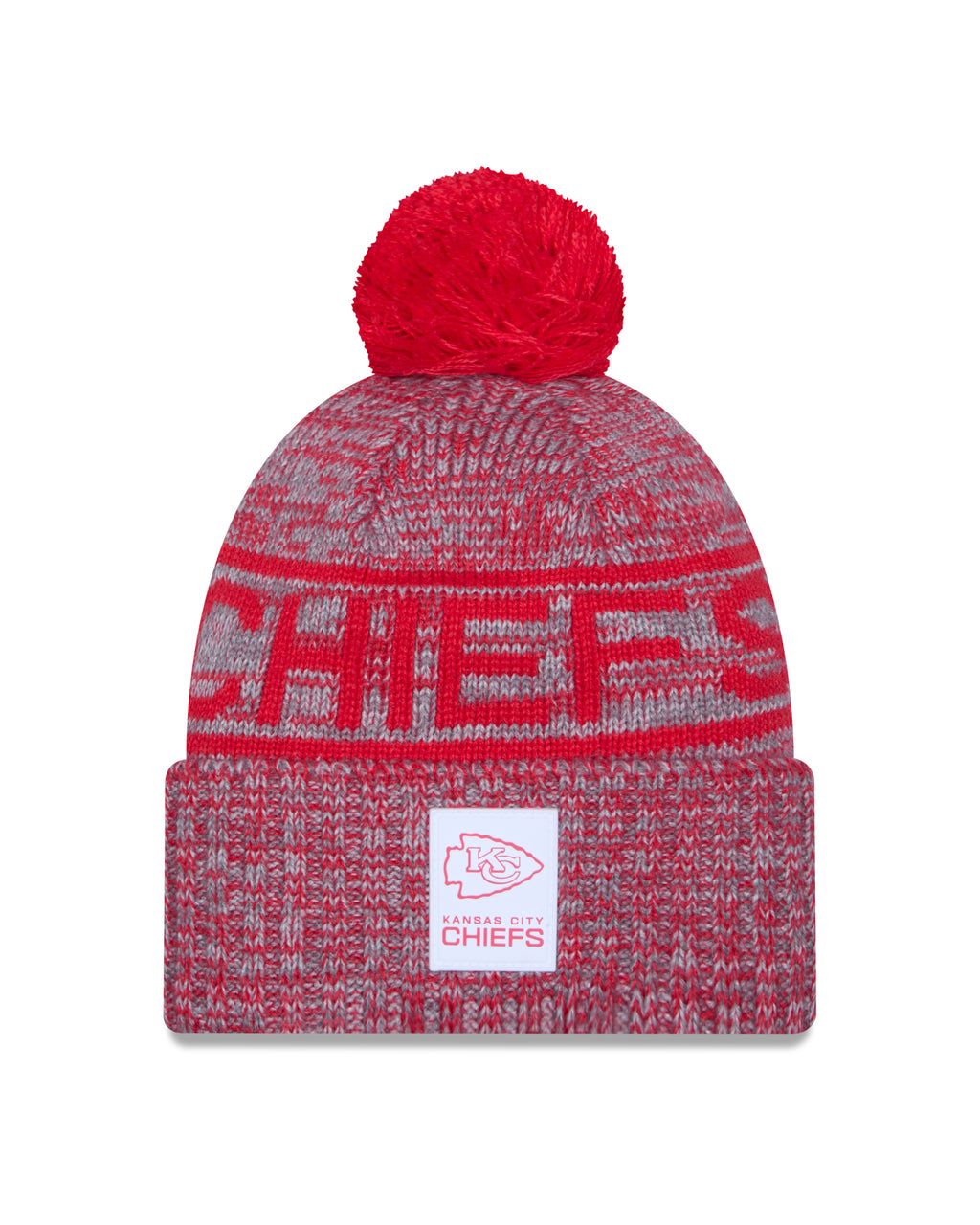 NFL Knit Hat Sideline 2025 Gray Color Wave Chiefs
