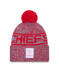 NFL Knit Hat Sideline 2025 Gray Color Wave Chiefs