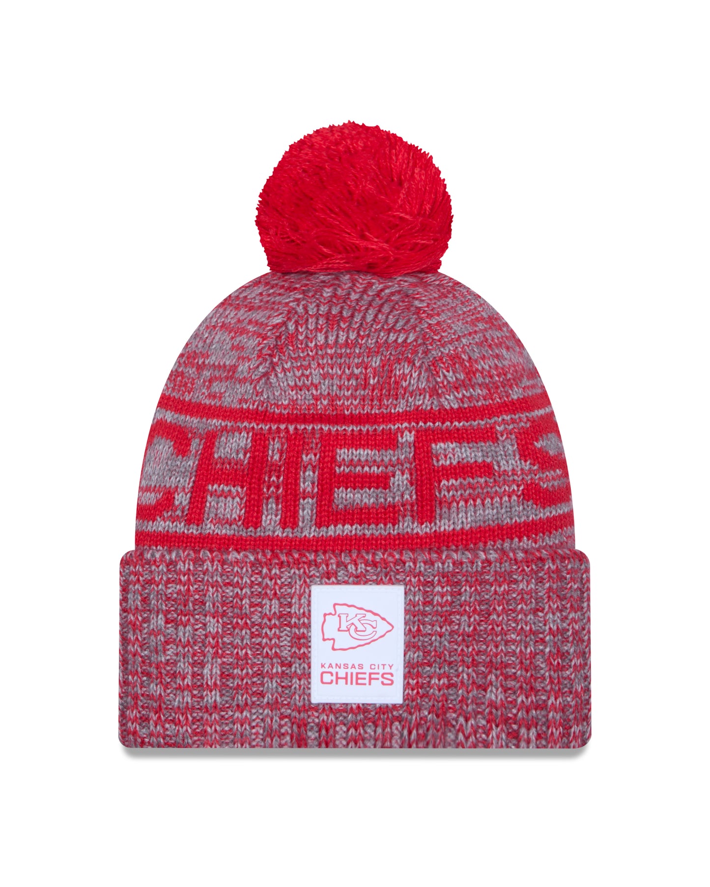 NFL Knit Hat Sideline 2025 Gray Color Wave Chiefs