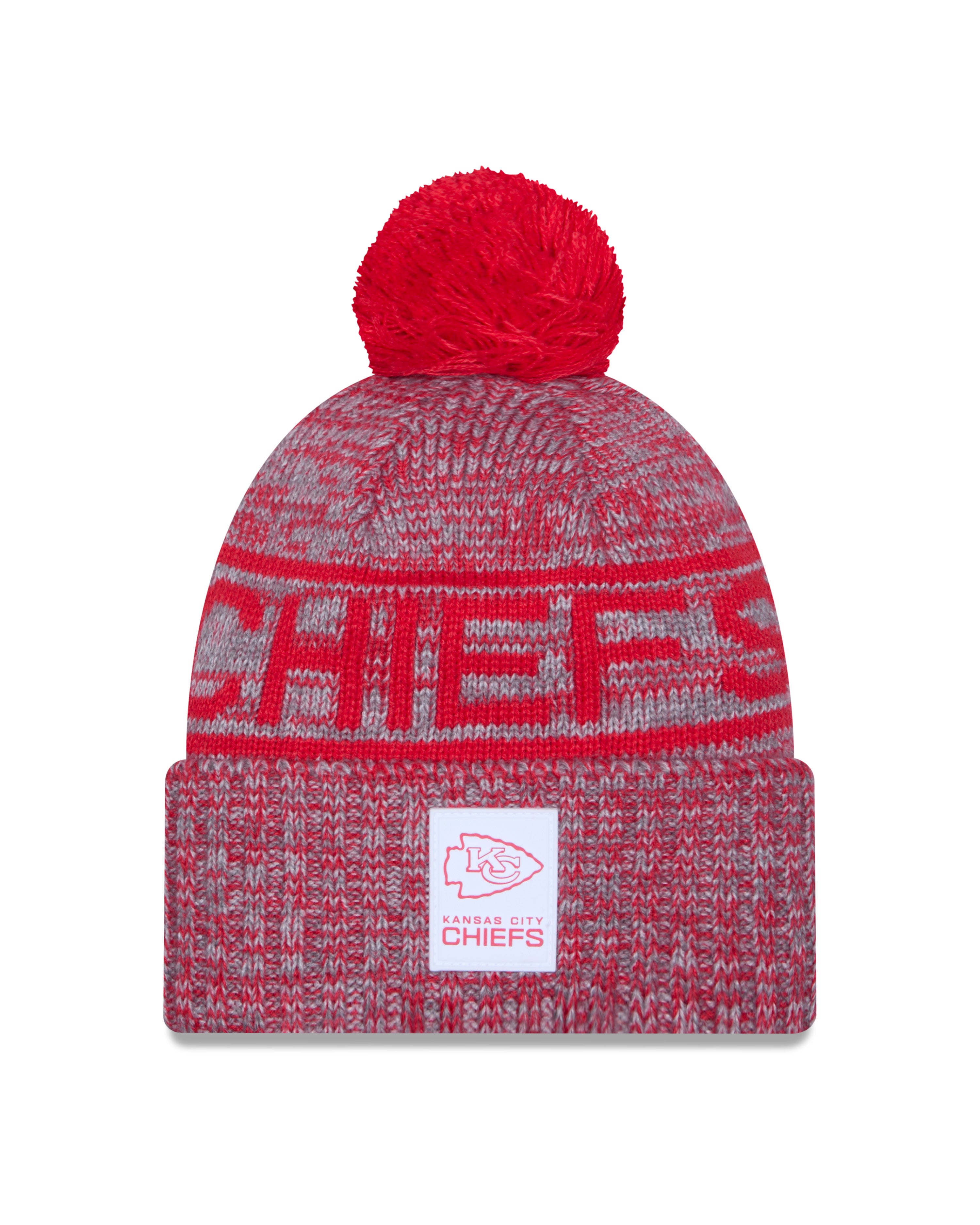 NFL Knit Hat Sideline 2025 Gray Color Wave Chiefs