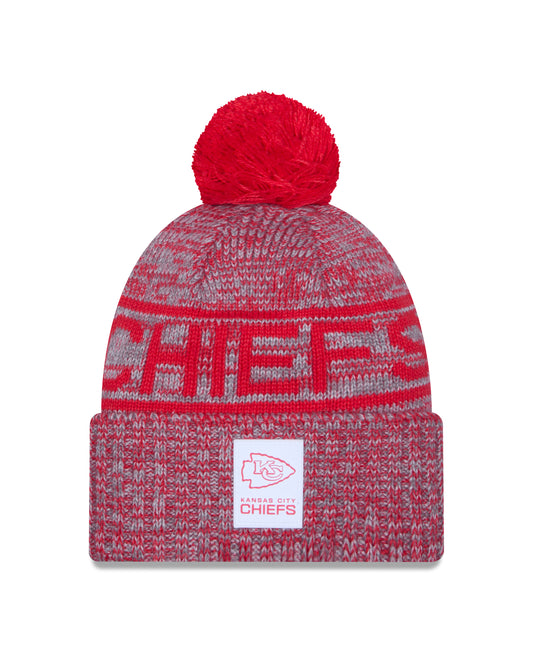 NFL Knit Hat Sideline 2025 Gray Color Wave Chiefs