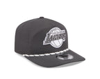NBA Hat 1920 Rope Golfer Snapback Graphite Lakers