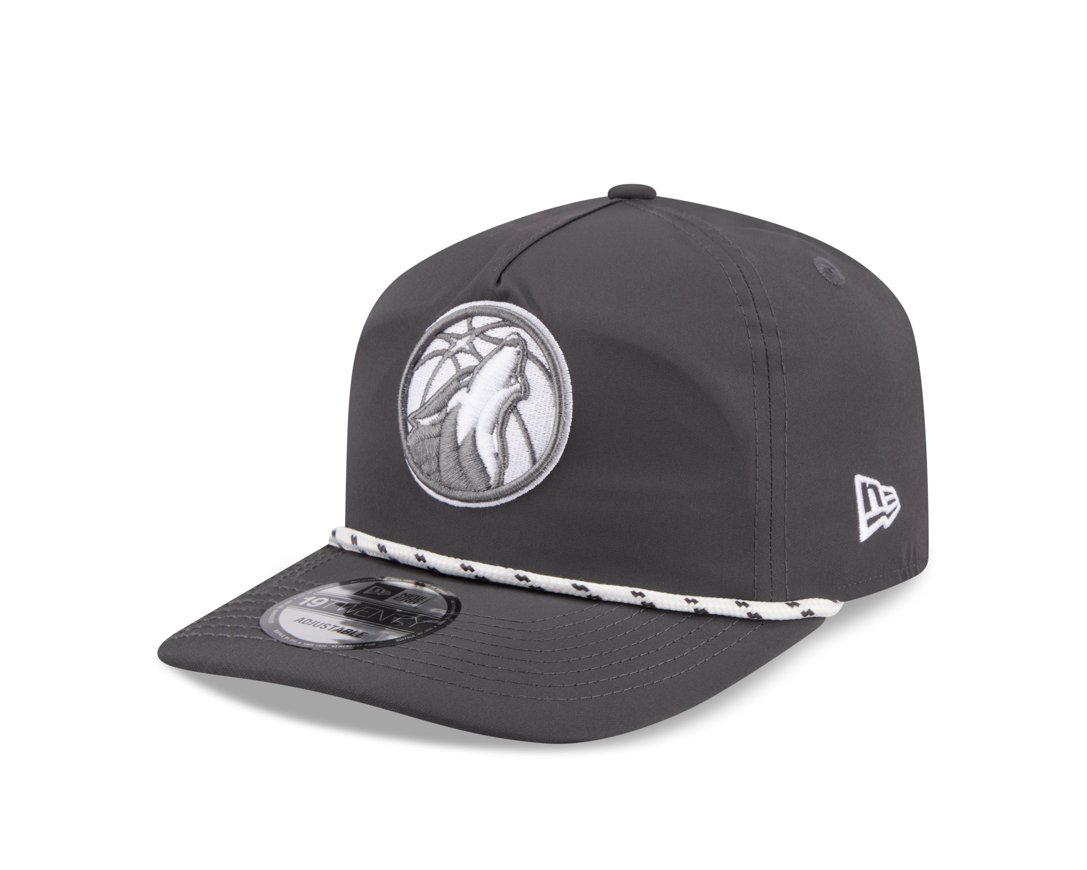 NBA Hat 1920 Rope Golfer Snapback Graphite Timberwolves