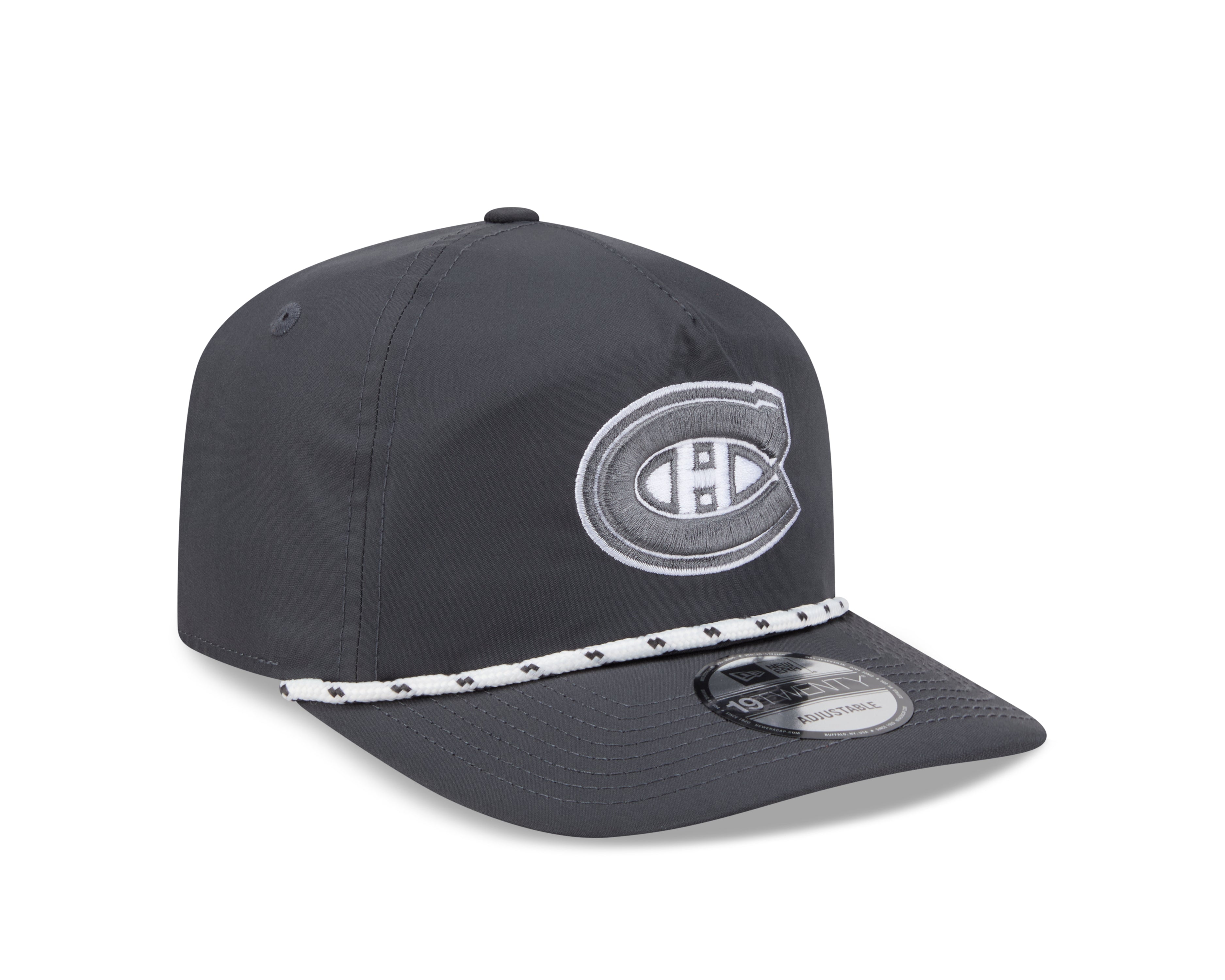 NHL Hat 1920 Rope Golfer Snapback Graphite Canadiens