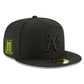 MLB Hat 5950 Tonal Black Sacramento Patch Athletics