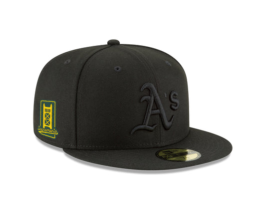 MLB Hat 5950 Tonal Black Sacramento Patch Athletics