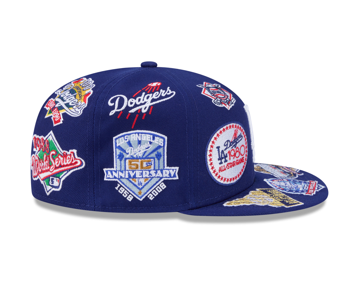 MLB Hat 5950 All Over Dodgers