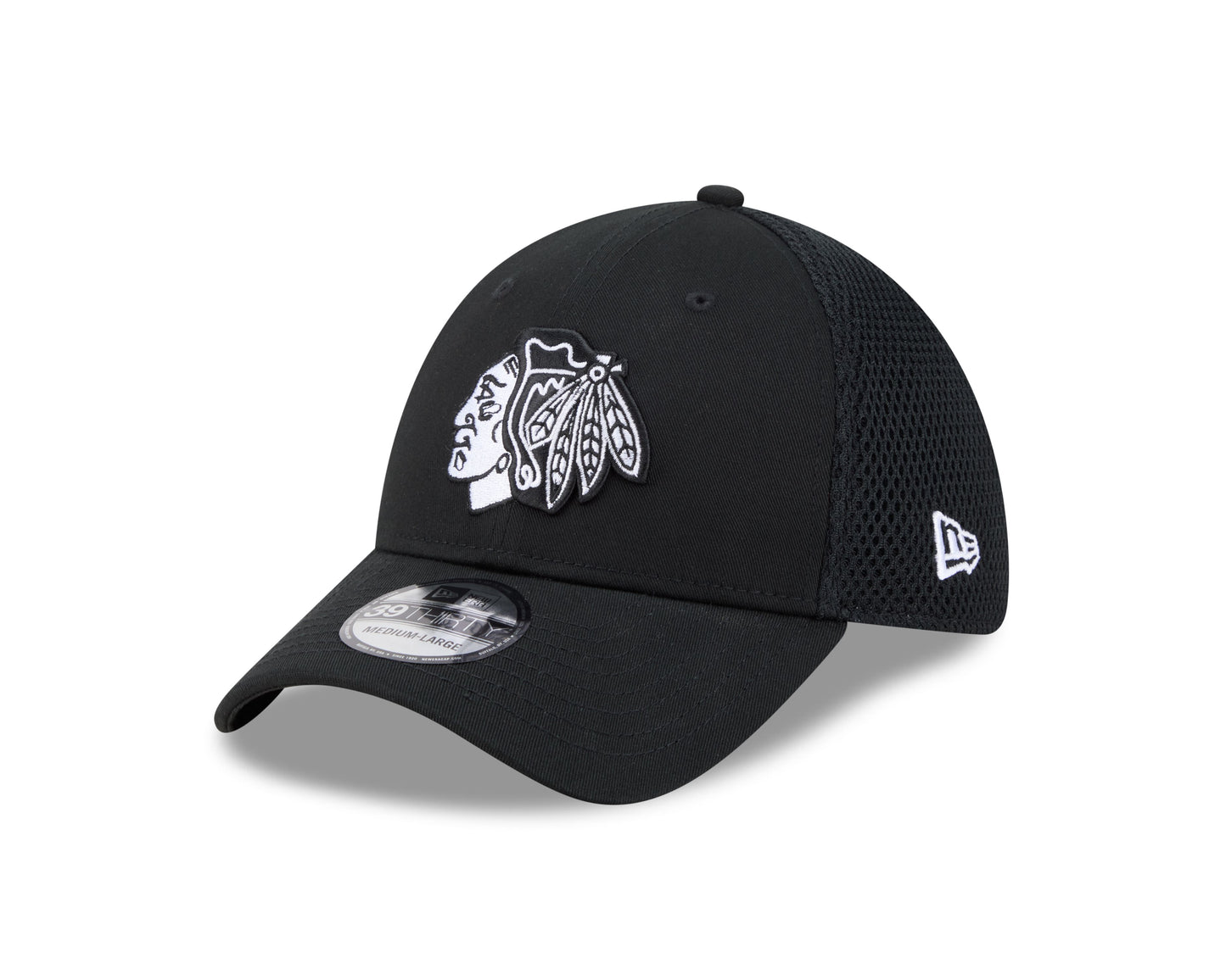 NHL Hat 3930 Neo Black & White Blackhawks