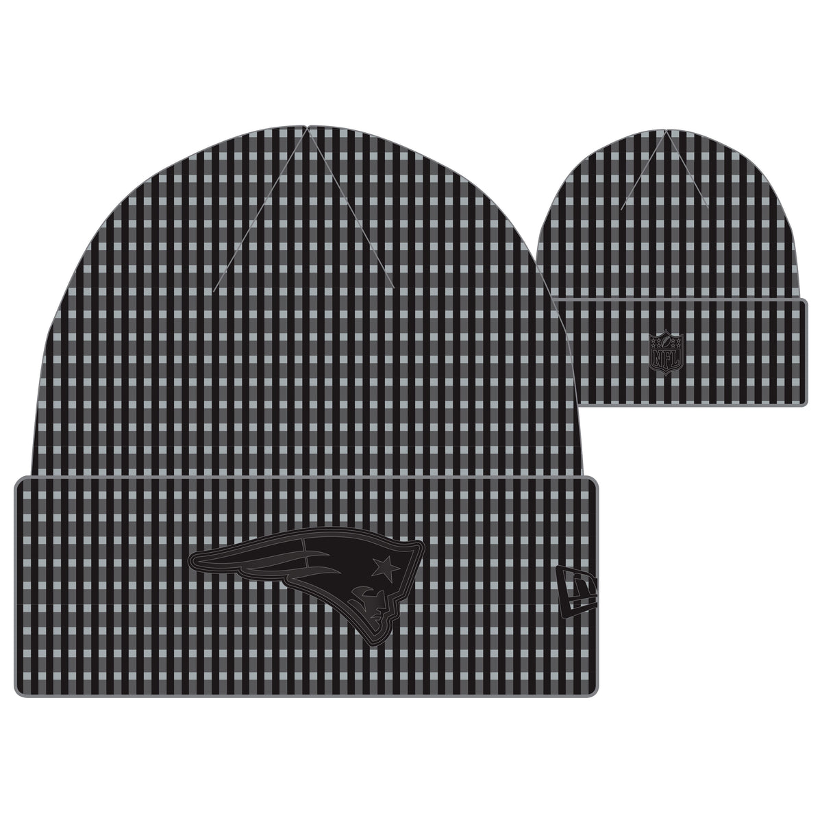 NFL Knit Hat 2026 Sideline Cuffed Beanie Patriots (Black)