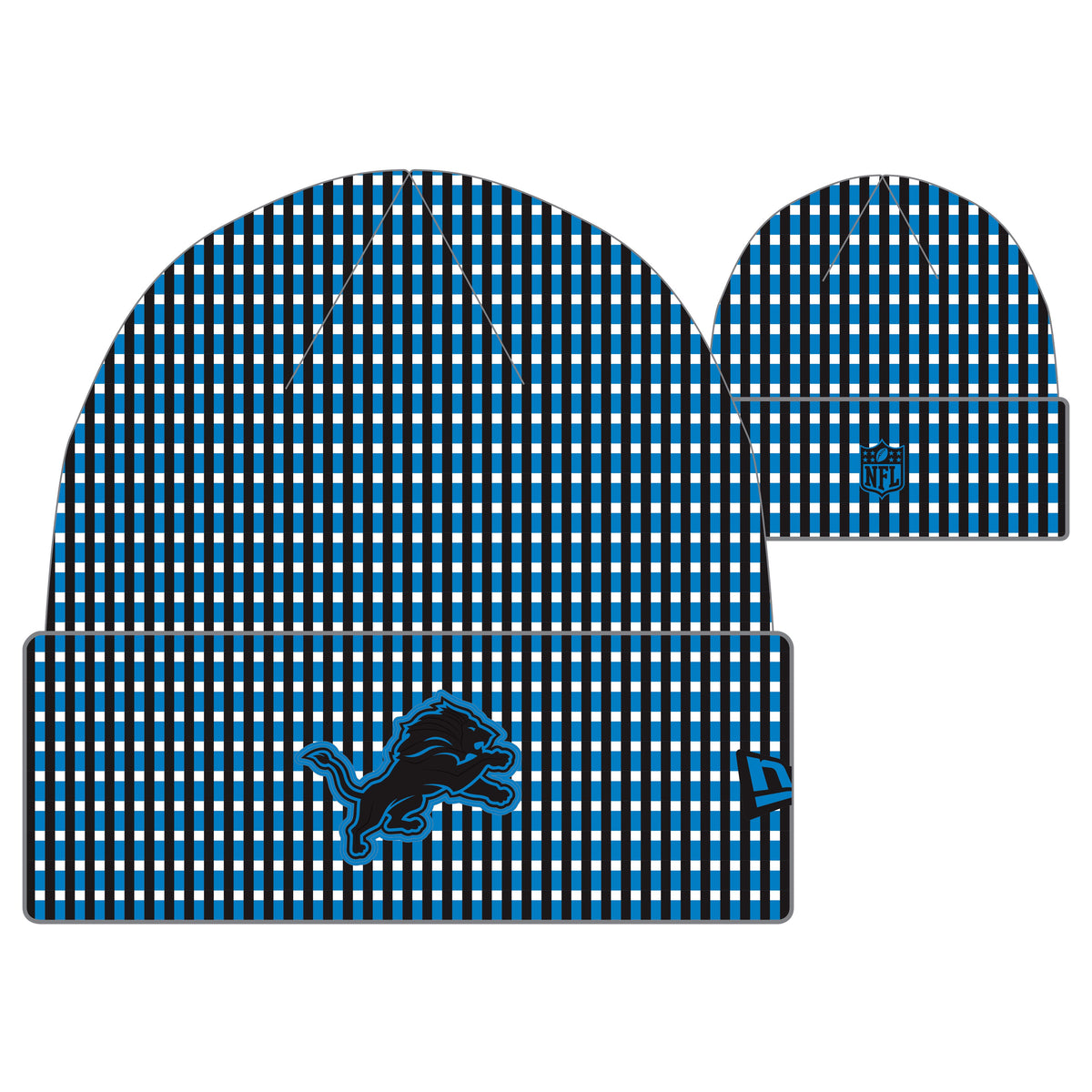 NFL Knit Hat 2026 Sideline Cuffed Beanie Lions (Dark Blue)
