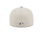 MLB Hat 5950 2T Color Pack Yankees White and Light Blue