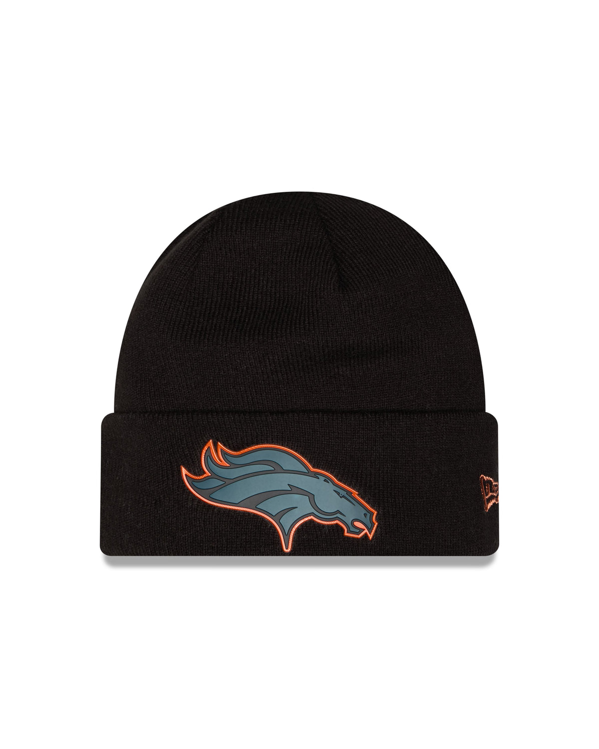 NFL Knit Hat Tonal Chrome Cuff Broncos