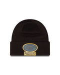 NFL Knit Hat Tonal Chrome Cuff Packers