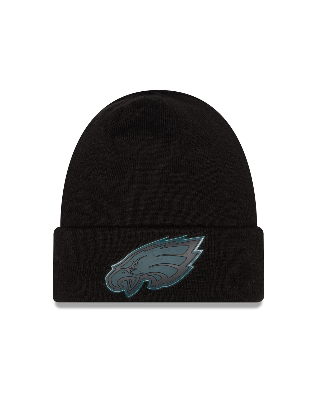 NFL Knit Hat Tonal Chrome Cuff Eagles