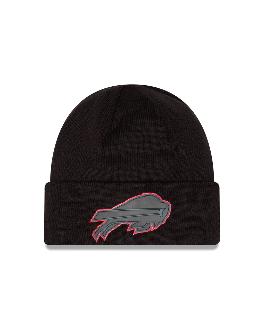 NFL Knit Hat Tonal Chrome Cuff Bills