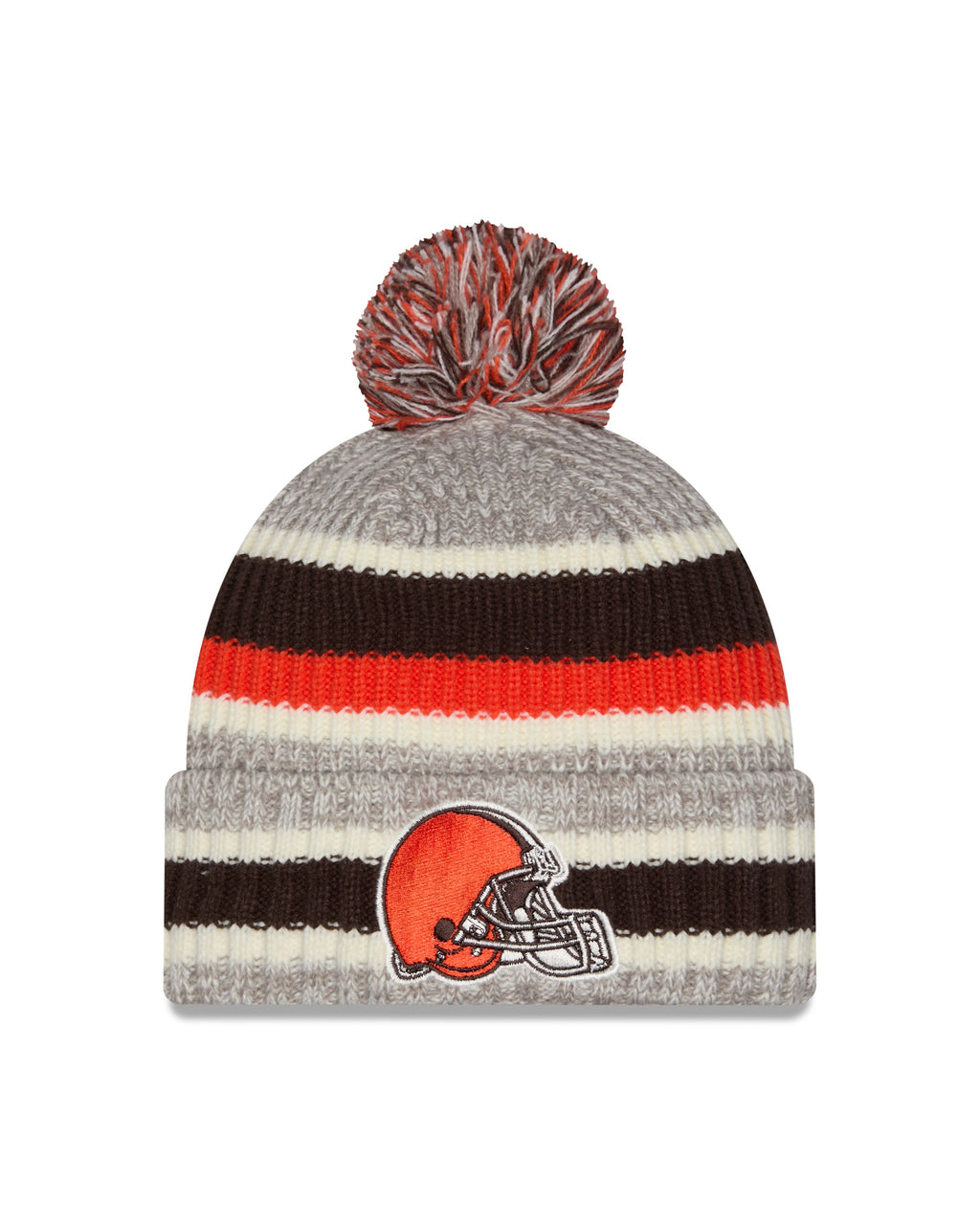 NFL Knit Hat Pom Stripe Browns