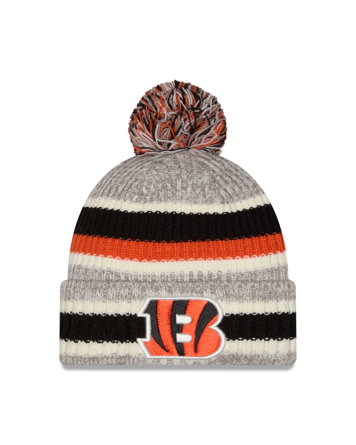 NFL Knit Hat Pom Stripe Bengals