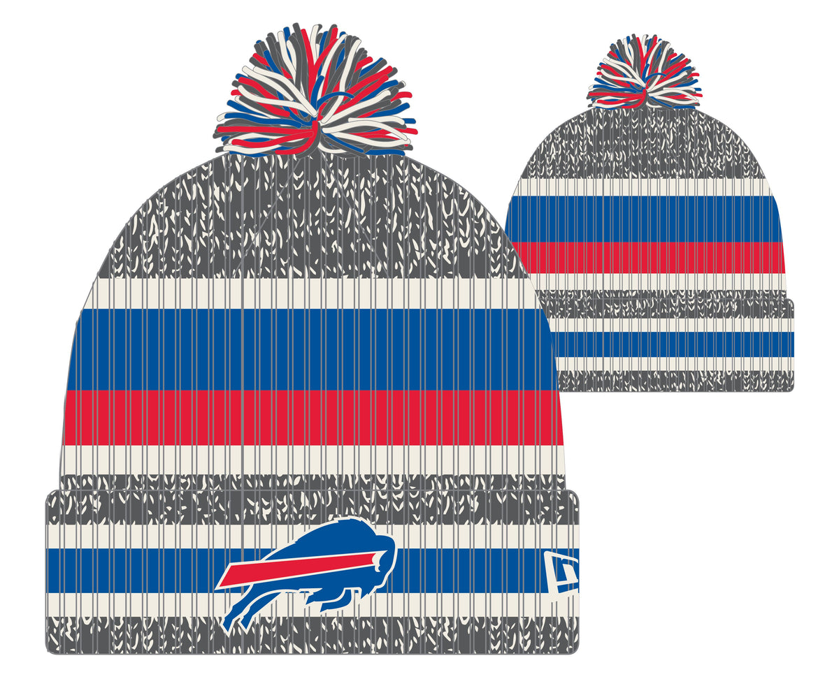 NFL Knit Hat Pom Stripe Bills