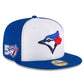 MLB Hat 5950 Alt3 50th Anniversary Side Patch 2026 Blue Jays