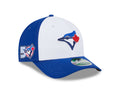 MLB Hat 940 M-Crown 50th Anniversary Side Patch Alternate 3 Player Replica Adjustable Blue Jays (White and Blue)