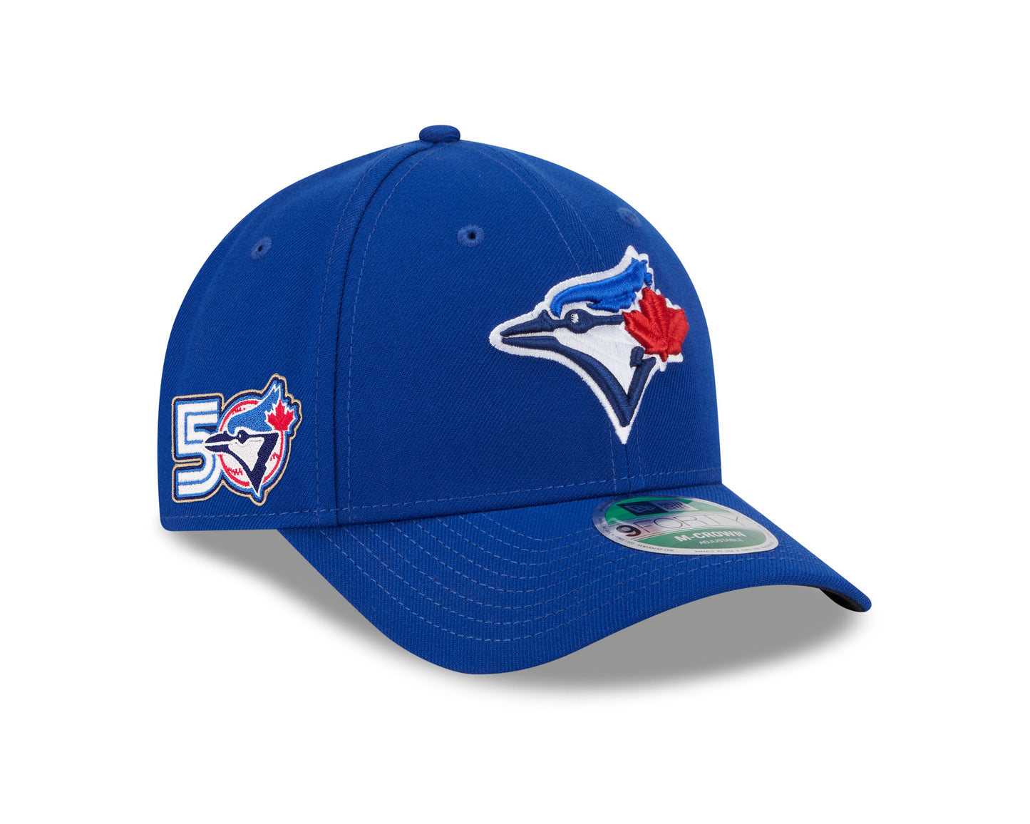 MLB Youth Hat 940 M-Crown 50th Anniversary Side Patch Game Player Replica Adjustable Blue Jays