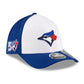 MLB Hat 3930 M Crown Alt3 50th Anniversary Patch Blue Jays