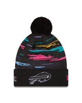 NFL Knit Hat 2026 Sideline  Pom Knit Crucial Catch Bills