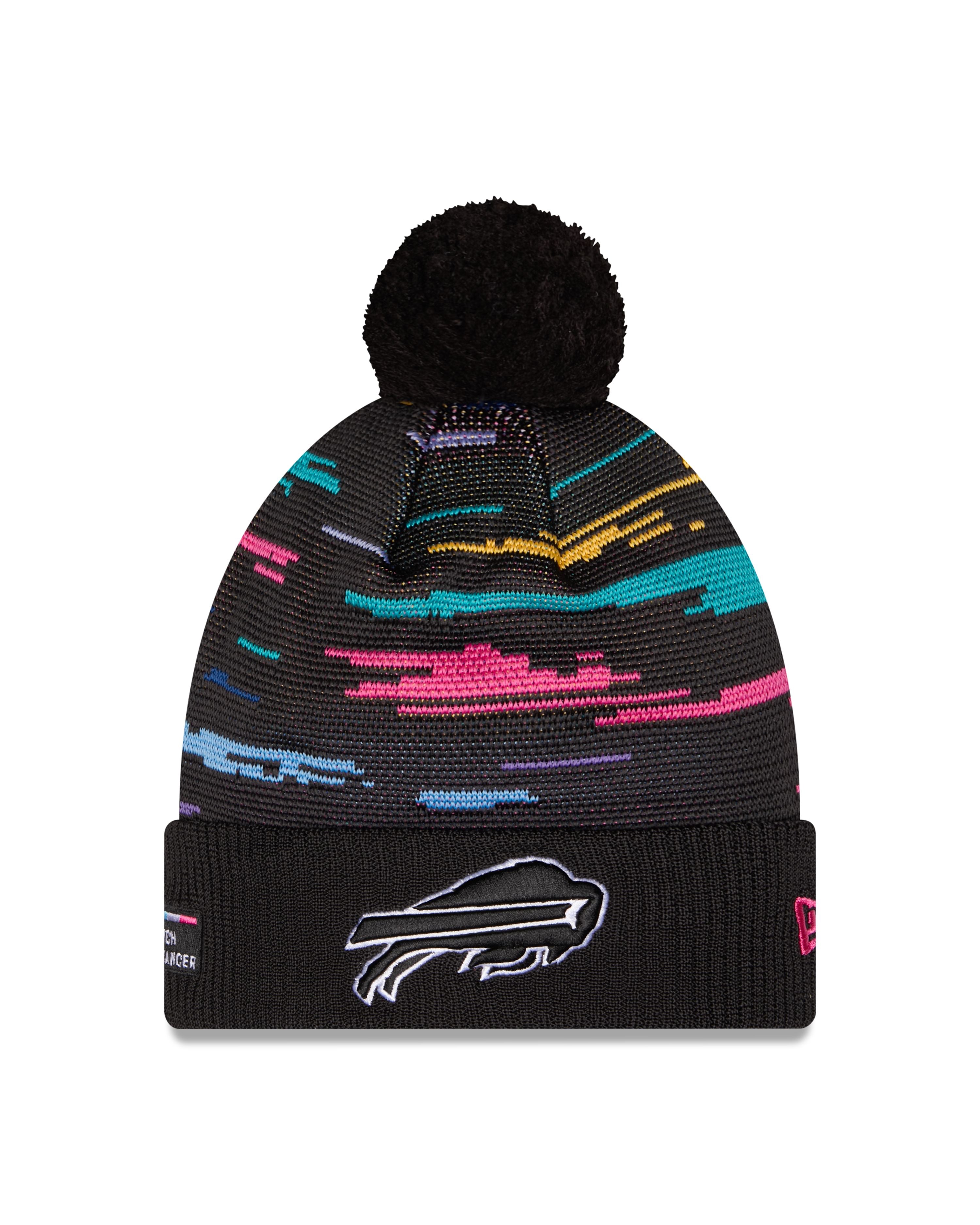 NFL Knit Hat 2026 Sideline  Pom Knit Crucial Catch Bills
