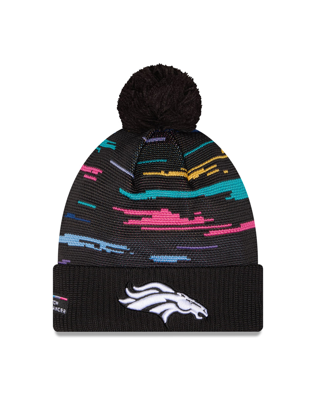 NFL Knit Hat 2026 Sideline  Pom Knit Crucial Catch Broncos