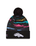 NFL Knit Hat 2026 Sideline  Pom Knit Crucial Catch Broncos