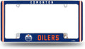 NHL License Plate Frame All Over Chrome Oilers
