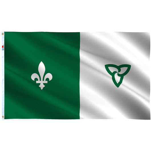 Provincial Flag 3x5 Franco-Ontarienne
