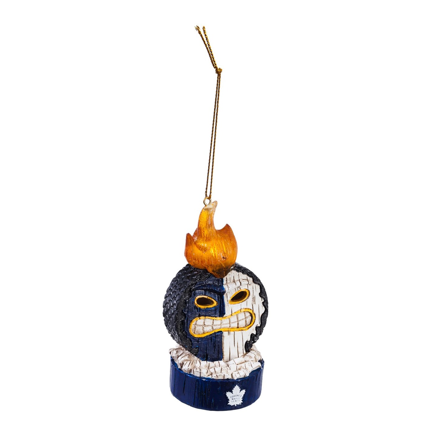 NHL Ornament Lit Tiki Ball Maple Leafs