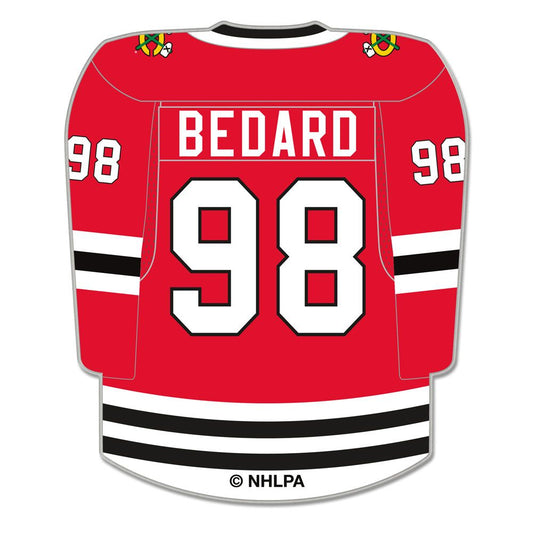 NHL Lapel Pin Player Jersey Connor Bedard Blackhawks