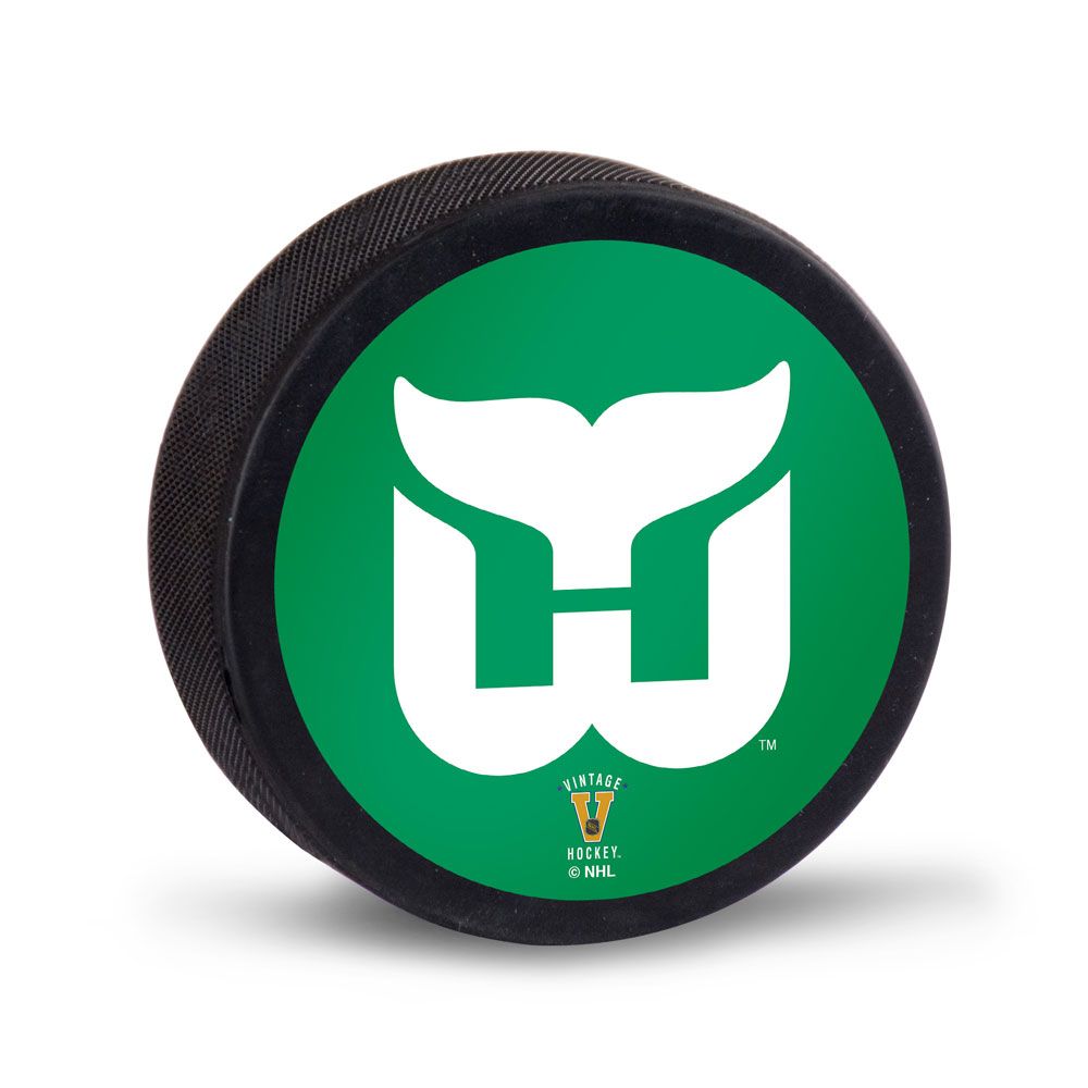 NHL Puck Vintage Logo Whalers