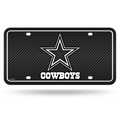 NFL License Plate Metal Carbon Fiber Design Cowboys