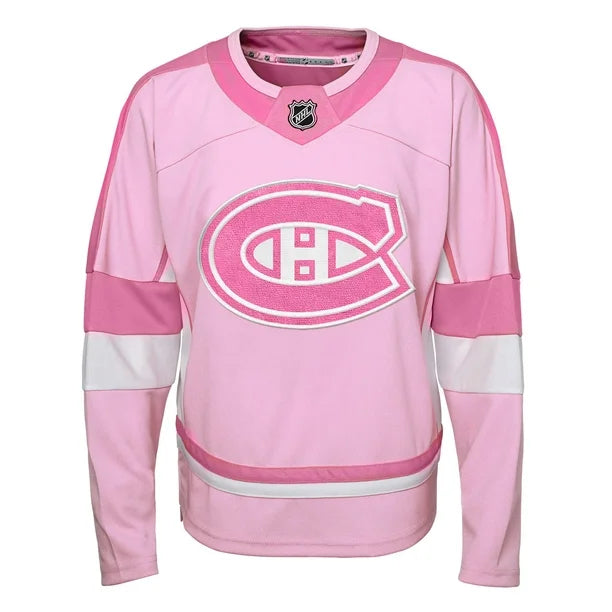 NHL Youth Fashion Pink Jersey Canadiens