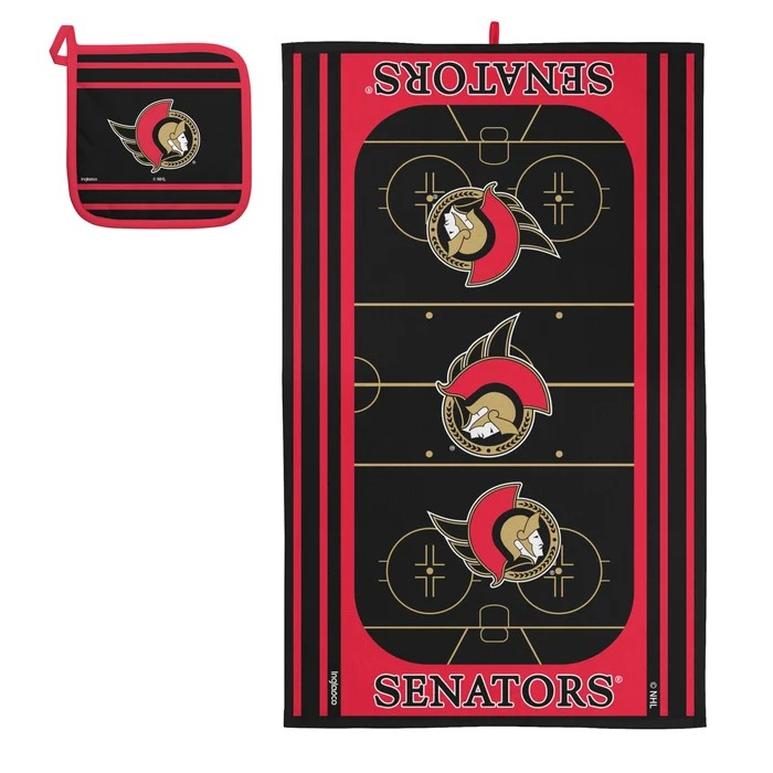 NHL Kitchen Powel & Pot Holder Sets Senators