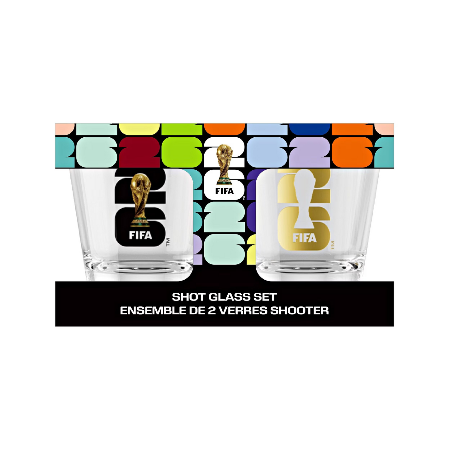 FIFA World Cup Emblem Shot Glass Set FIFA 2026