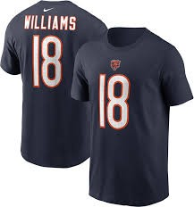 NFL Player T-Shirt Essential Name & Number Caleb Williams Bears