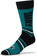 NHL Socks GO TEAM Sharks Large 10-13