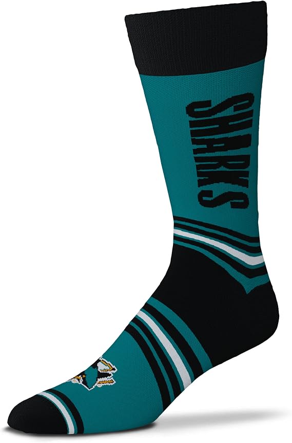 NHL Socks GO TEAM Sharks Large 10-13