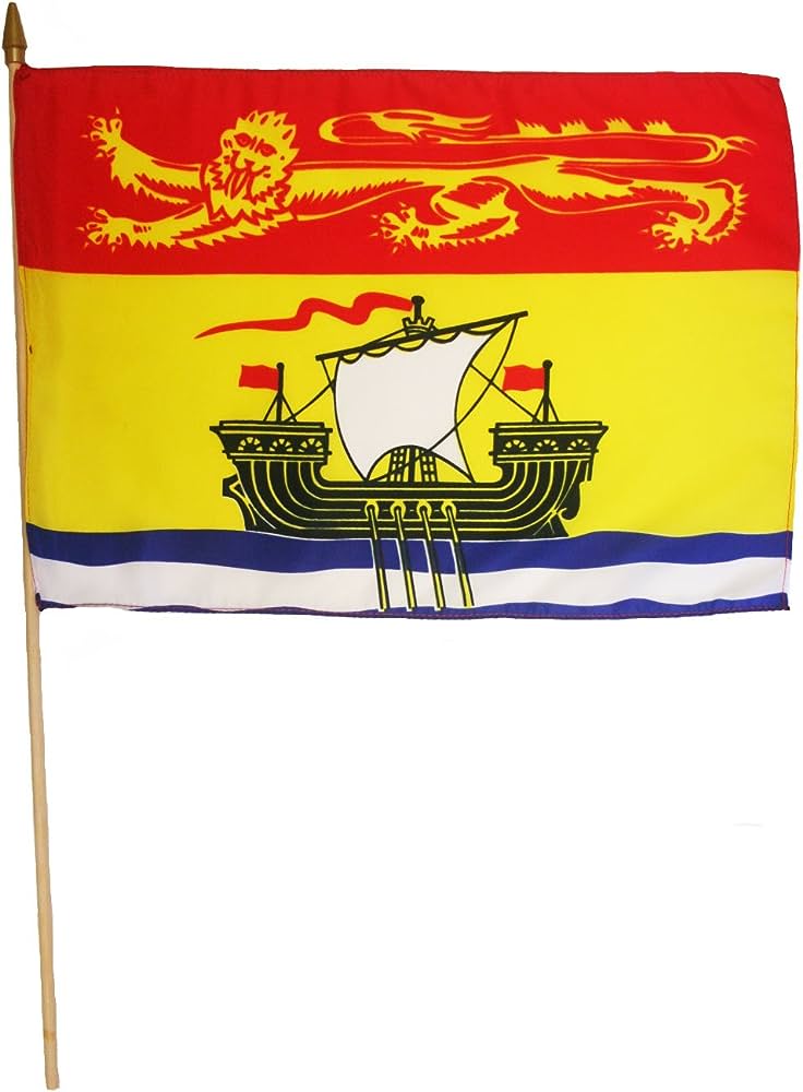 Country Mini-Stick Flag New Brunswick