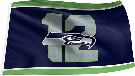 NFL Flag 3x5 12 Fan Seahawks