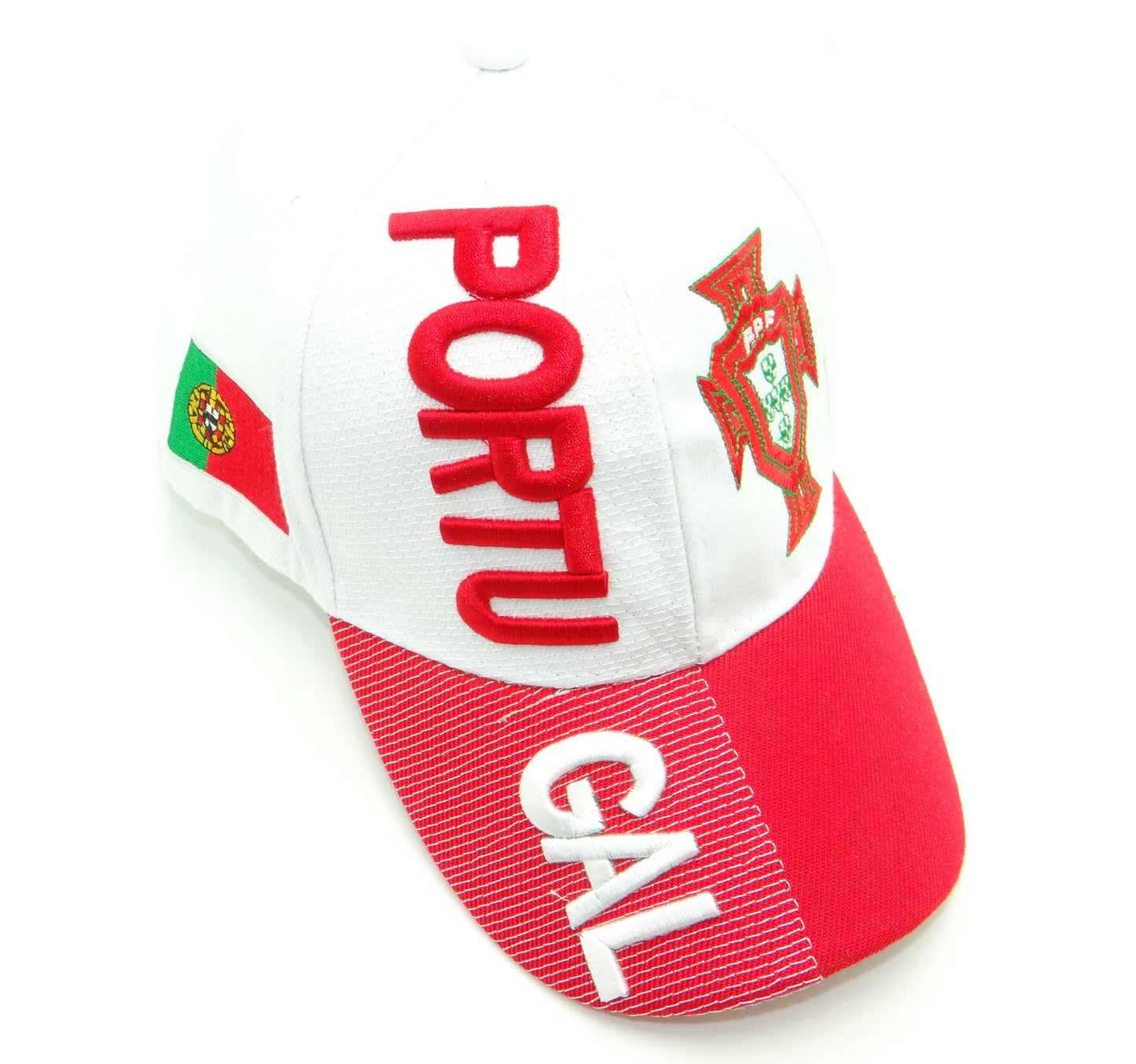 Country Hat 3D Portugal (White and Red)