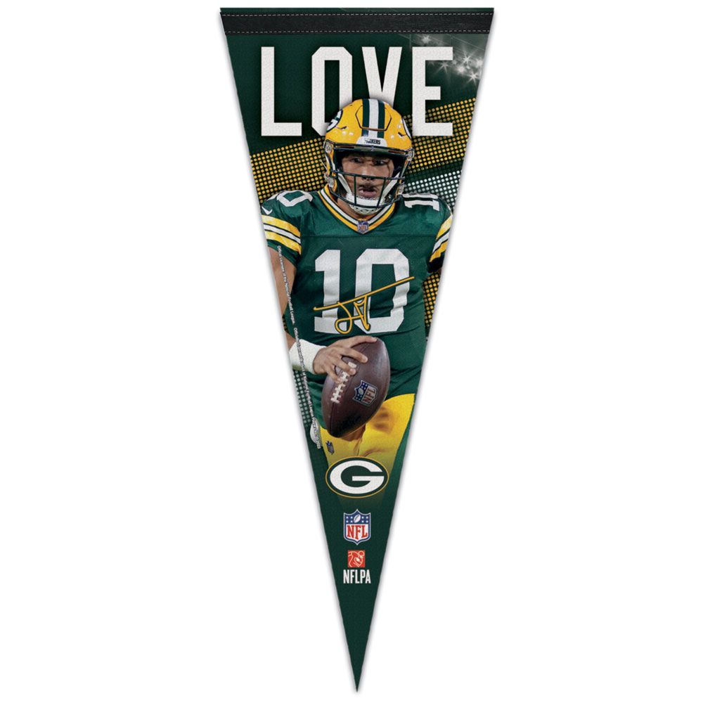 NFL Player Felt Pennant Jordan Love Packers