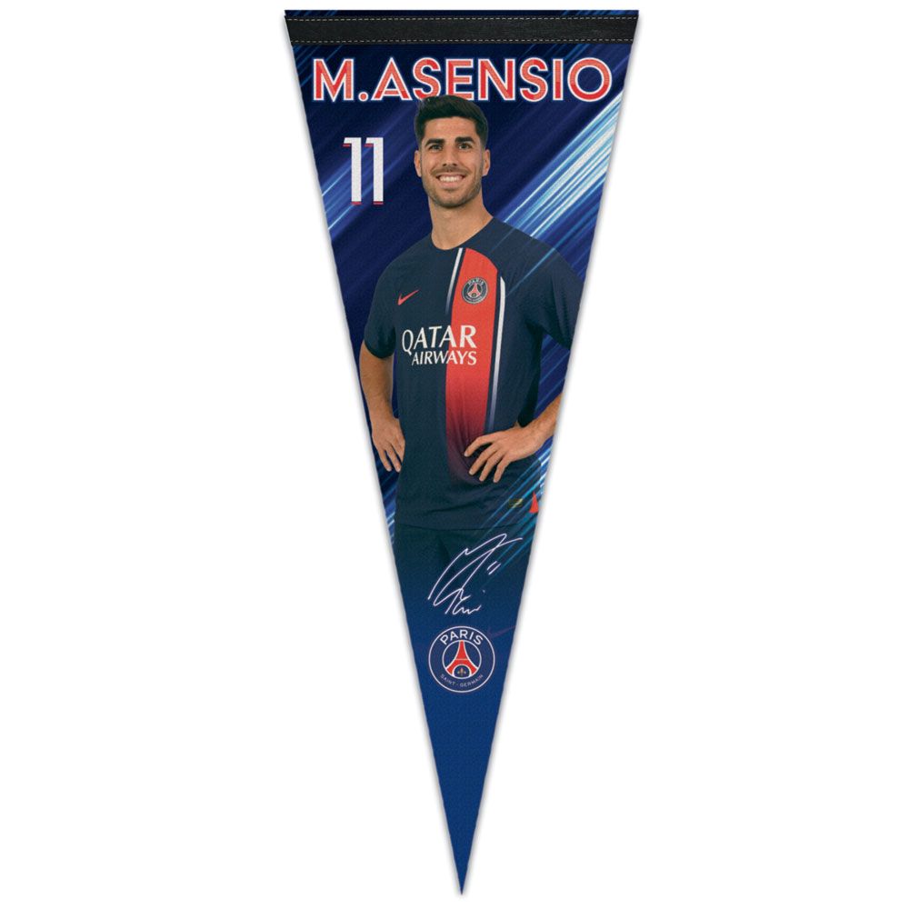 Ligue 1 Player Felt Pennant Marco Asensio PSG